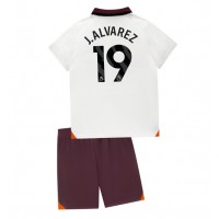 Manchester City Julian Alvarez #19 Udebane Trøje Børn 2023-24 Kortærmet (+ Korte bukser)